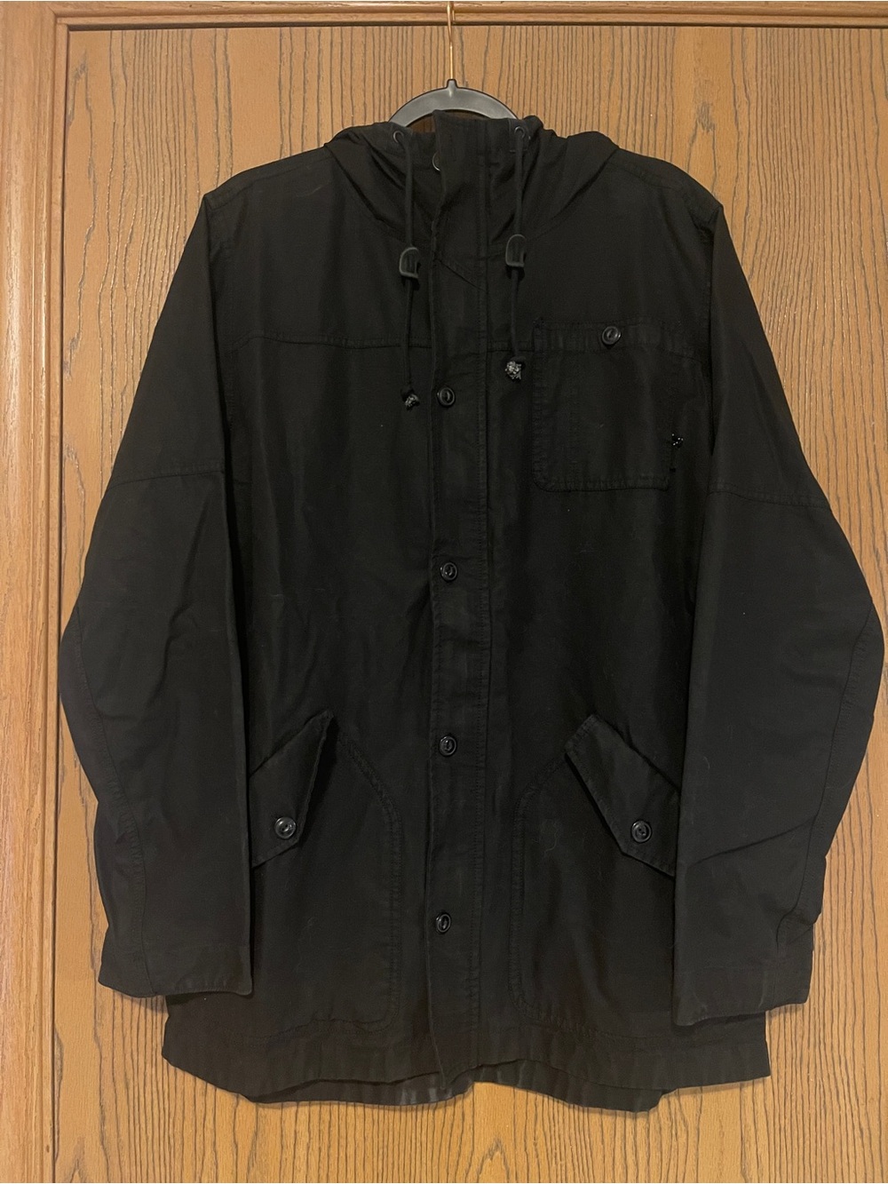 Burton Black Hooded Utility Jacket